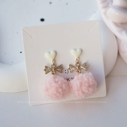 Pom Clip-On / Drop Earring
