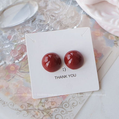 Clip-On Stud Bow Earring Ear Plain Drop /