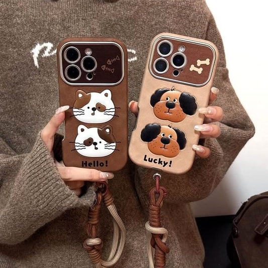 / Animal Strap Phone Set Case