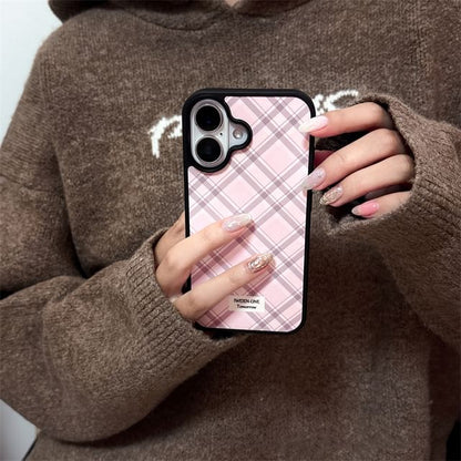 Decoration Set / Ribbon Case Plaid Adhesive Phone