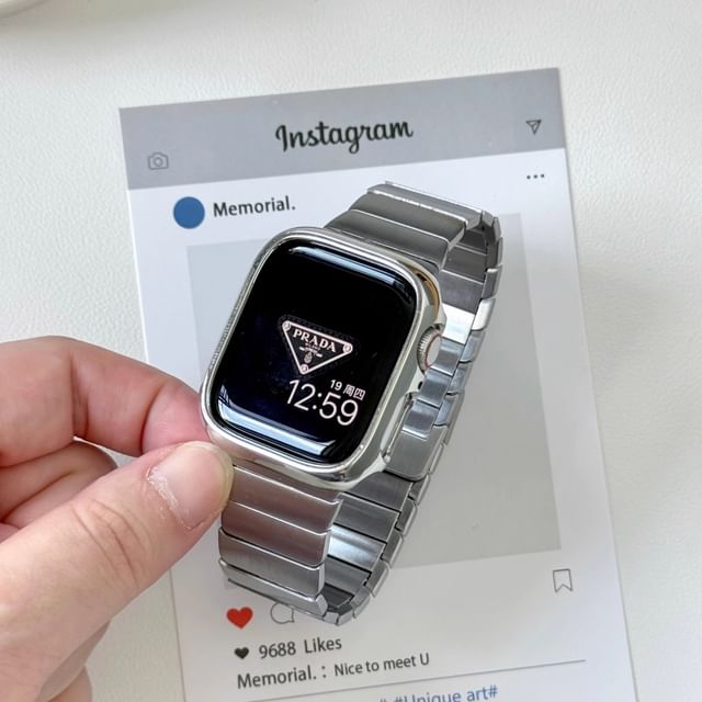 Alloy Set Apple / Magnetic Band Bracelet Watch Protective Case