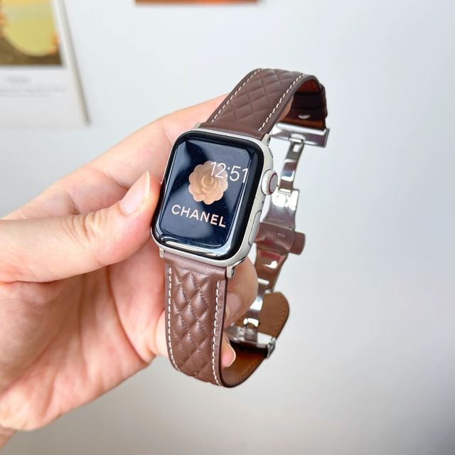 Apple Band Leather Genuine Watch