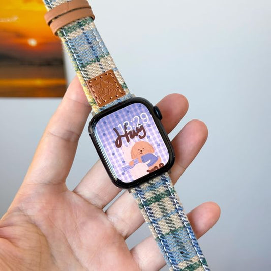 Band Apple Watch Fabric Plaid