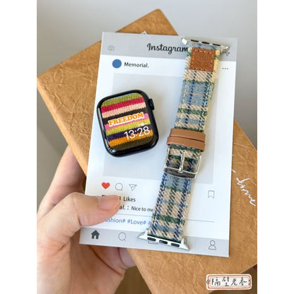 Band Apple Watch Fabric Plaid