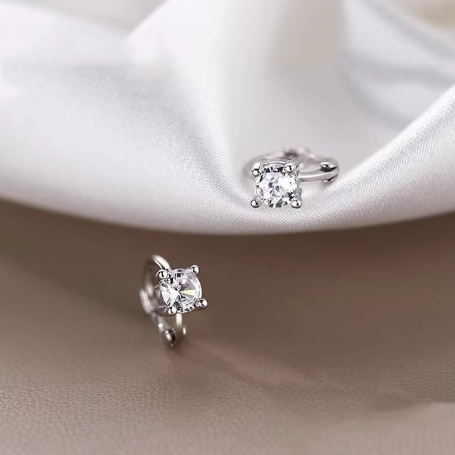 Huggie Alloy Rhinestone Earring