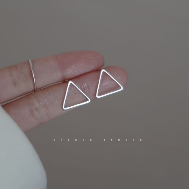 Triangle S925 Sterling Stud Silver Earring