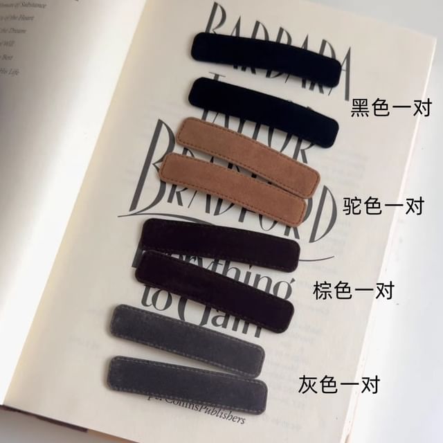 Velvet Hair Plain Clip