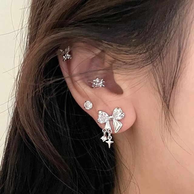 of Stud Set Rhinestone 4: Earring