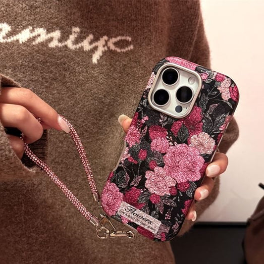 Phone Set Rose Case Strap /