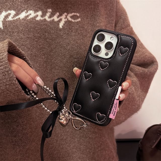/ Strap Set Heart Case Phone
