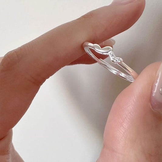 Ring Sterling 925 Heart Silver