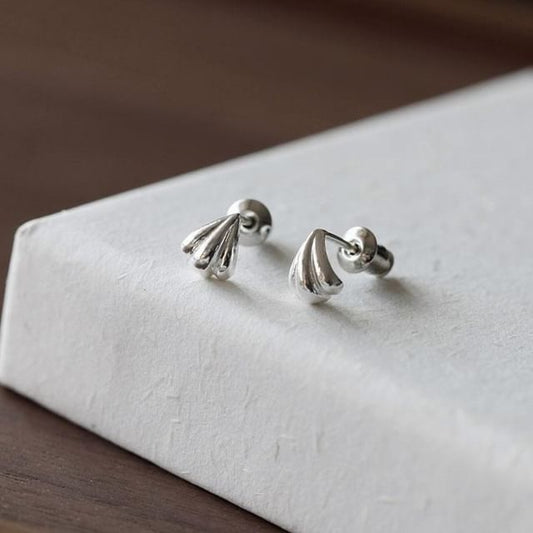 Earring Stud Sterling 925 Shell Silver