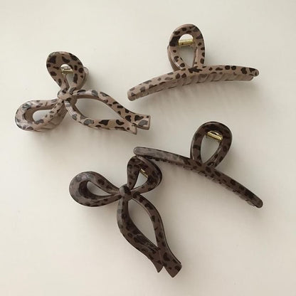 Hair Claw Acrylic Leopard Print