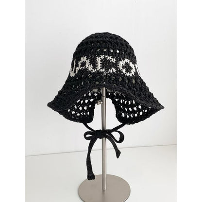 Bucket Crochet Hat Lettering
