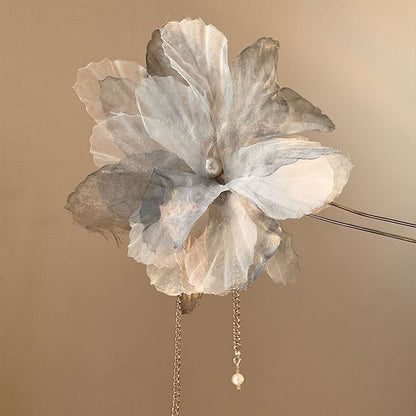 Mesh Flower Hair Pin