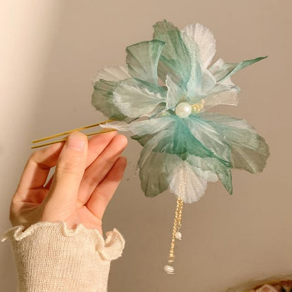 Mesh Flower Hair Pin