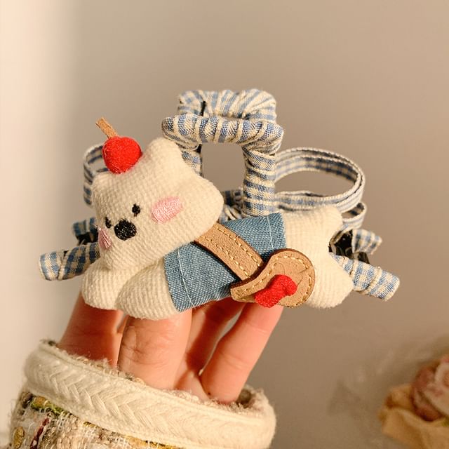 Cartoon Plaid Hair Claw