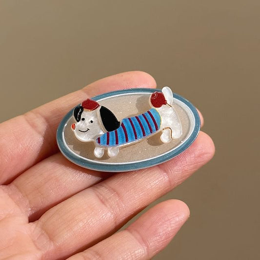 Acrylic Clip Dog Cartoon Hair