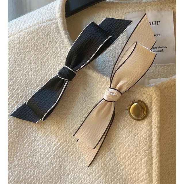 Set Contrast Bow / Hair Clip Trim