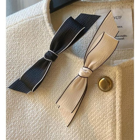 Set Contrast Bow / Hair Clip Trim