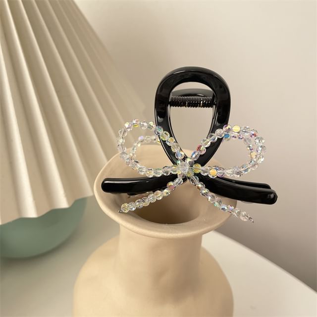 Acrylic Beaded Hair Claw Bow