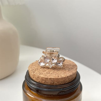 Rhinestone Claw Acrylic Hair Faux Pearl
