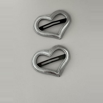 Set Geometric Hair Alloy Clip