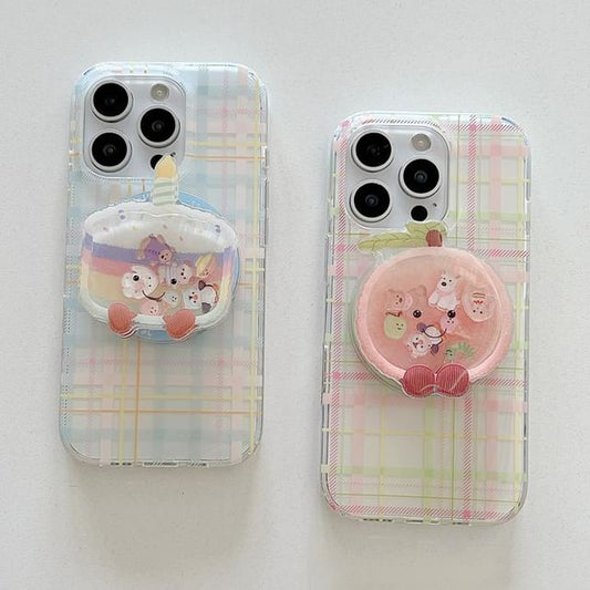 Magnetic Case with MagSafe) Plaid Phone (Compatible