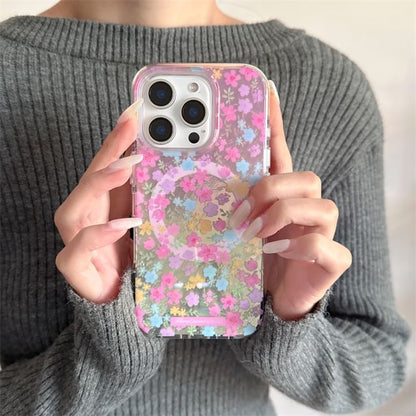 Phone Case Magnetic Floral (Compatible MagSafe) with Print