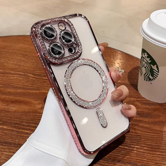 Embellished Case with Magnetic Phone (Compatible MagSafe)