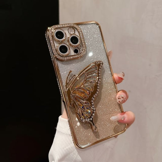 Phone Case Embellished Stand Butterfly