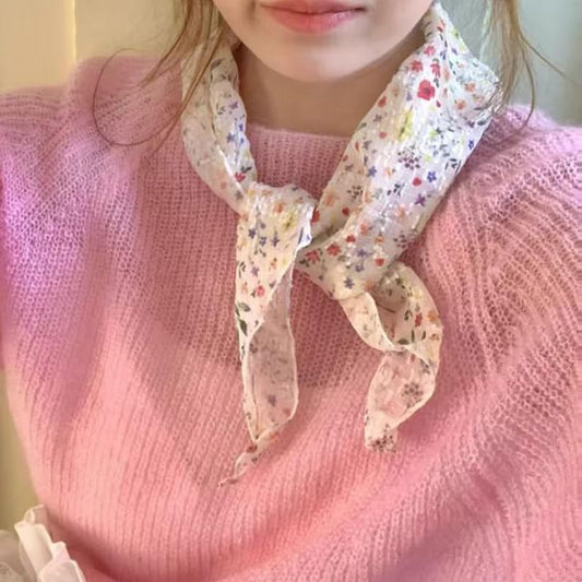 Neckerchief Floral Print