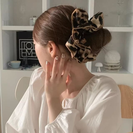 Leopard Print Scrunchie