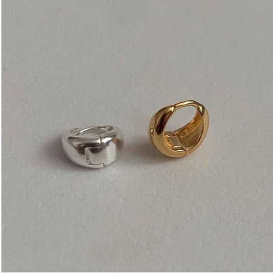 925 Hoop Sterling Silver Glossy Earring