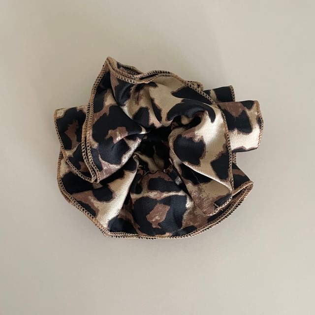 Leopard Print Scrunchie