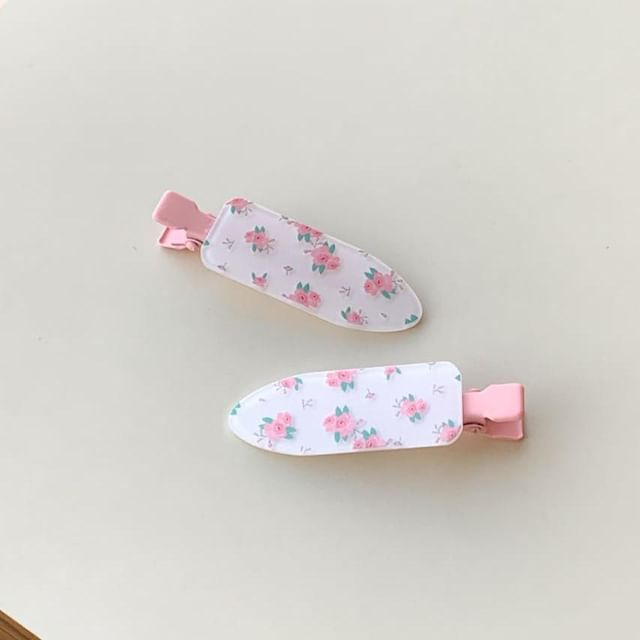Acrylic Clip Hair Patterned of Set 2: