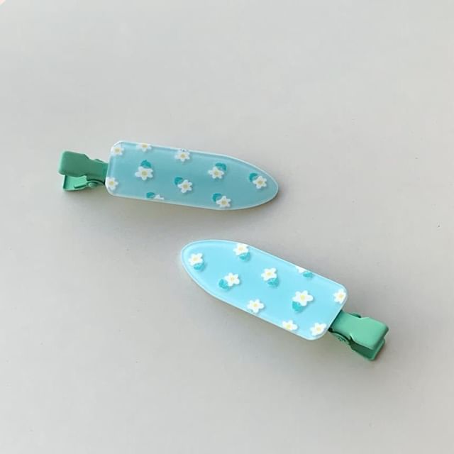 Acrylic Clip Hair Patterned of Set 2: