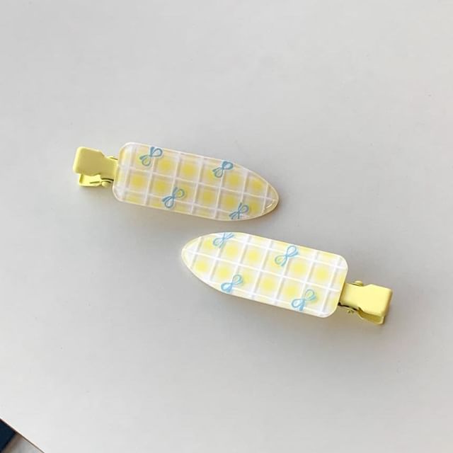 Acrylic Clip Hair Patterned of Set 2: