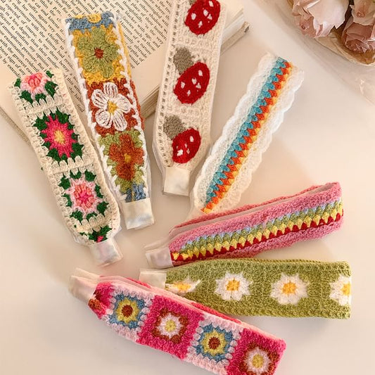 Headband Patterned Wide Crochet