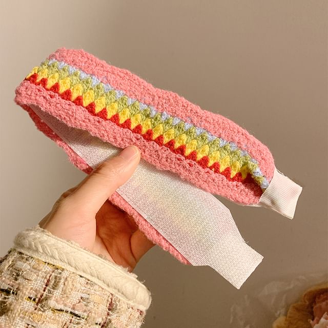 Headband Patterned Wide Crochet