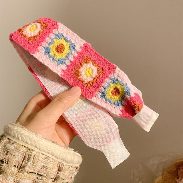 Headband Patterned Wide Crochet