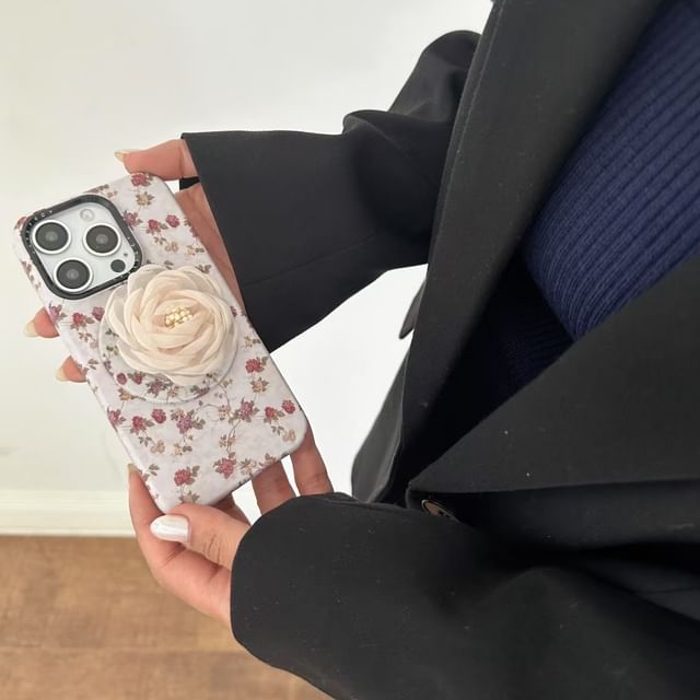 Phone Magnetic (Compatible Case with MagSafe) Floral