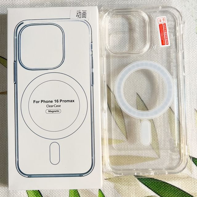 Case with Transparent (Compatible MagSafe) Magnetic Phone