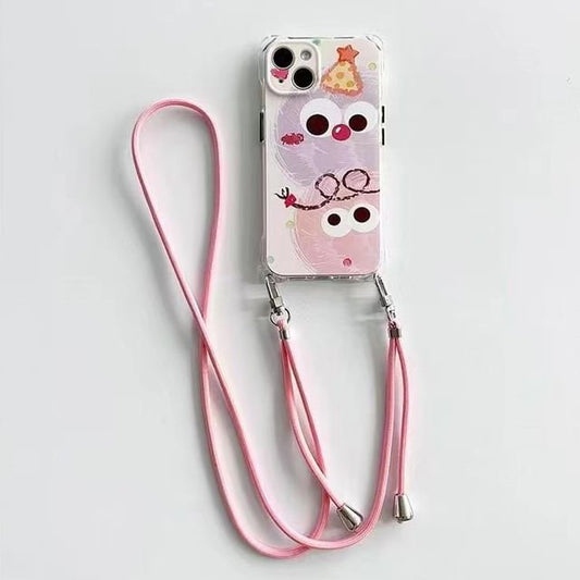 Cartoon Case Phone Set Lanyard /