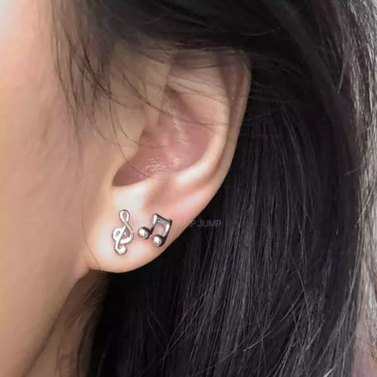 Note Earring Stud Music