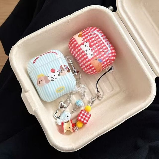 Apple / Case Earphone Pro Dog Skin AirPods Plaid