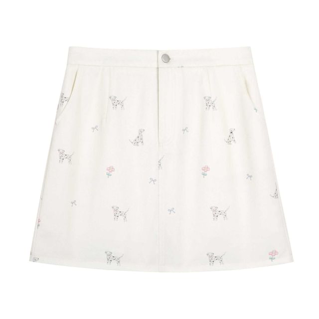 Plus Size High Waist Floral A-Line Skirt (Various Designs)