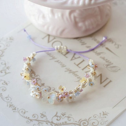 Bracelet Bead String Flower