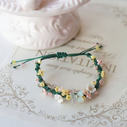 Bracelet Bead String Flower