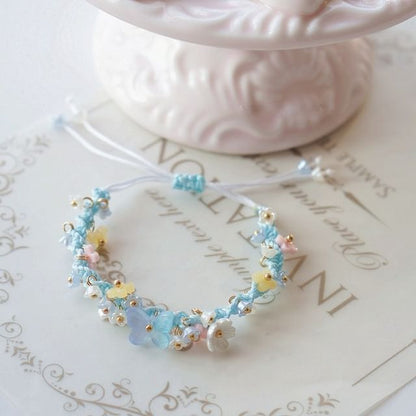 Bracelet Bead String Flower